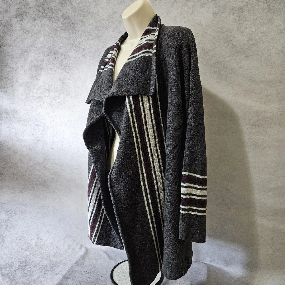 Eddie Bauer Long Sleeve Open Front Draped Cardigan - Picture 7 of 10